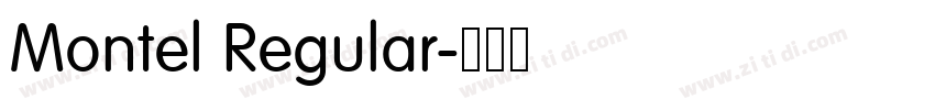 Montel Regular字体转换